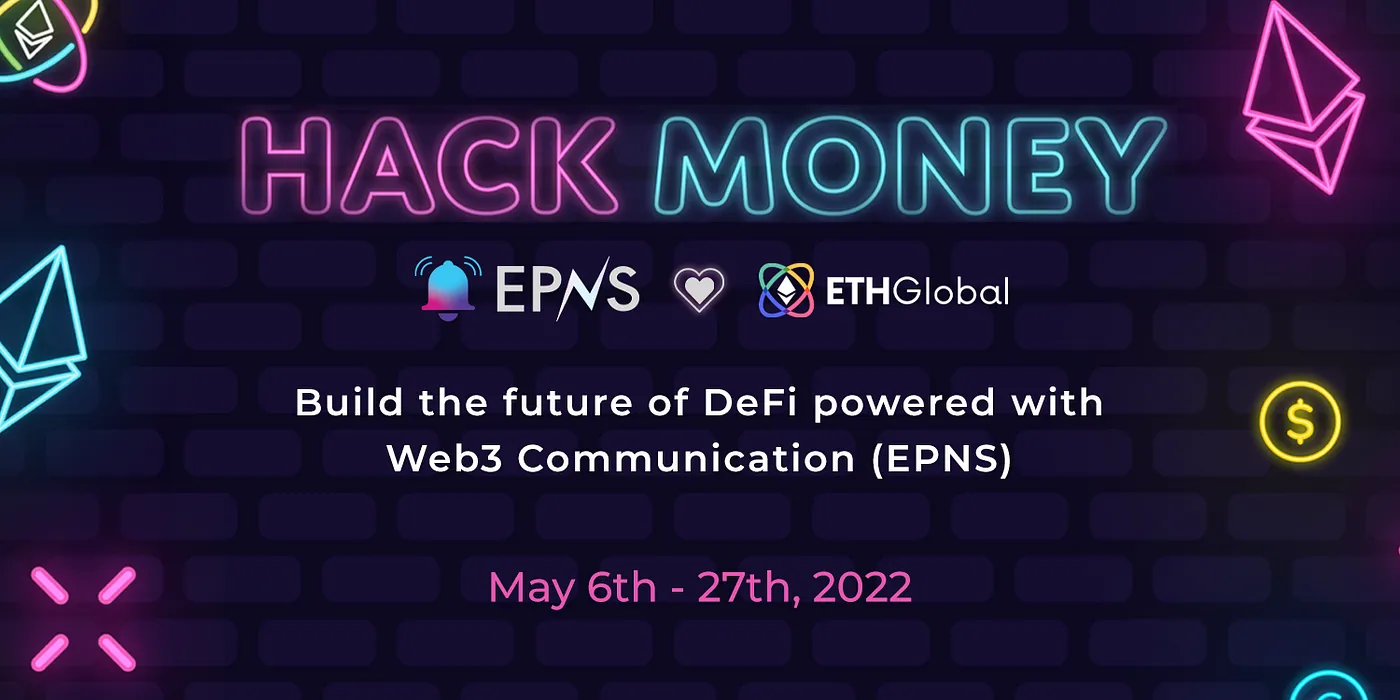 Cover image of Hack the future of DeFi powered with Web3 communication aka EPNS